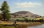Alfred Ordway, Fishing on Fairlee Pond